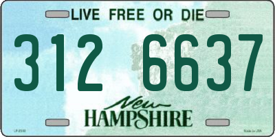 NH license plate 3126637