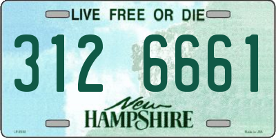 NH license plate 3126661
