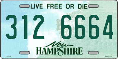 NH license plate 3126664