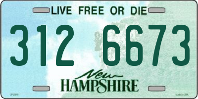 NH license plate 3126673