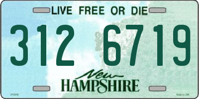 NH license plate 3126719