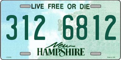 NH license plate 3126812