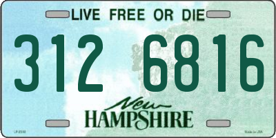 NH license plate 3126816