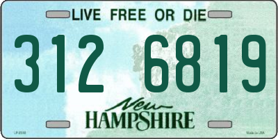 NH license plate 3126819