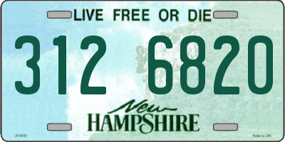 NH license plate 3126820
