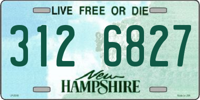 NH license plate 3126827