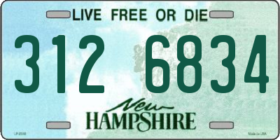 NH license plate 3126834