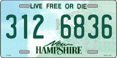 NH license plate 3126836