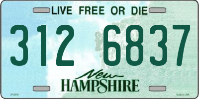 NH license plate 3126837