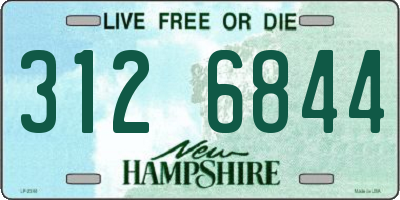 NH license plate 3126844