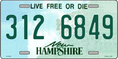 NH license plate 3126849