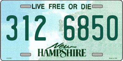 NH license plate 3126850