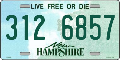 NH license plate 3126857