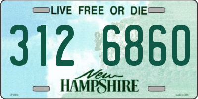 NH license plate 3126860