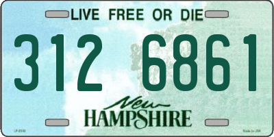 NH license plate 3126861
