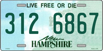 NH license plate 3126867