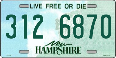 NH license plate 3126870