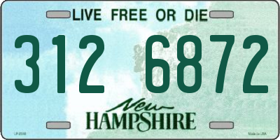 NH license plate 3126872