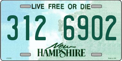 NH license plate 3126902