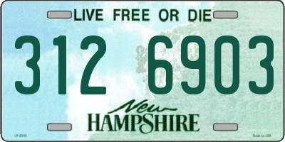 NH license plate 3126903