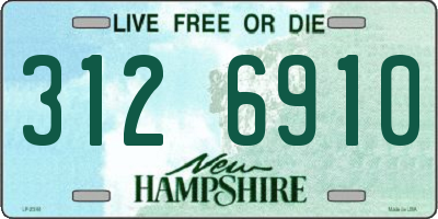 NH license plate 3126910