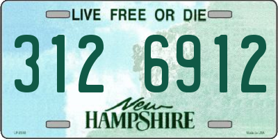 NH license plate 3126912