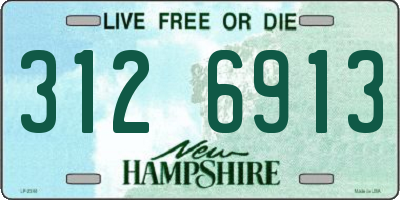 NH license plate 3126913