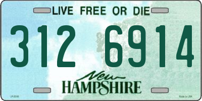 NH license plate 3126914