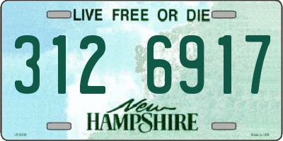 NH license plate 3126917