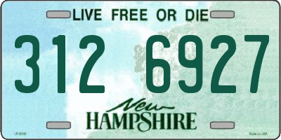 NH license plate 3126927
