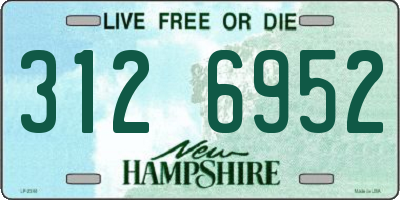 NH license plate 3126952