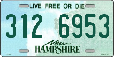 NH license plate 3126953