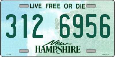 NH license plate 3126956