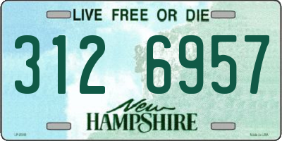 NH license plate 3126957
