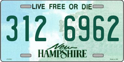 NH license plate 3126962