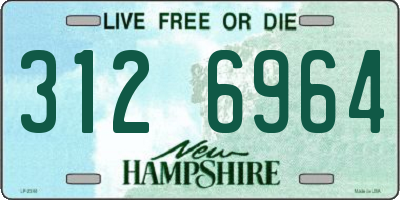 NH license plate 3126964
