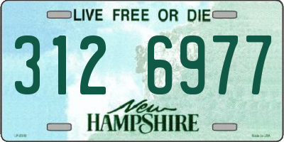 NH license plate 3126977