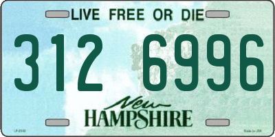 NH license plate 3126996