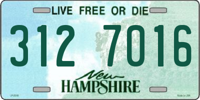 NH license plate 3127016
