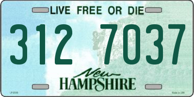 NH license plate 3127037