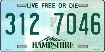 NH license plate 3127046