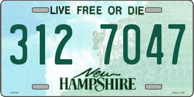 NH license plate 3127047