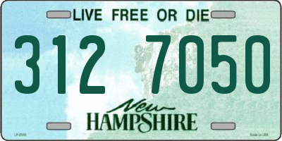NH license plate 3127050