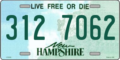 NH license plate 3127062