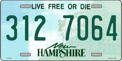 NH license plate 3127064
