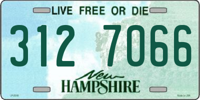 NH license plate 3127066