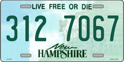 NH license plate 3127067