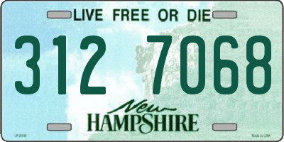 NH license plate 3127068