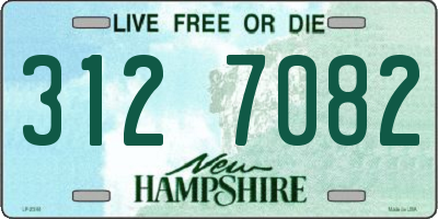 NH license plate 3127082