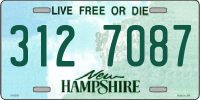 NH license plate 3127087